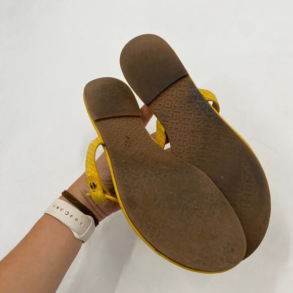 Tory Burch Yellow Miller Sandals - Picture 4 of 7